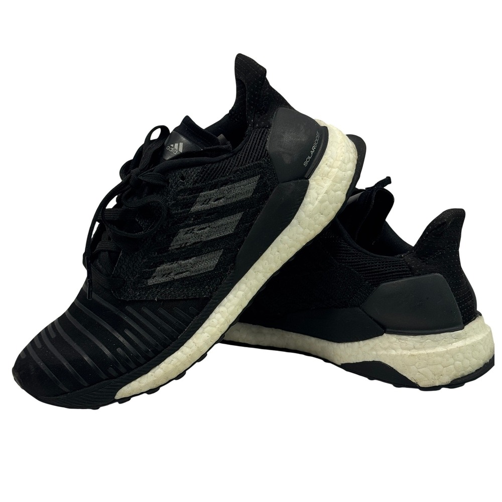 Adidas‎ Solarboost Running Shoes Black Boost Cushion Women's Size US 6.5